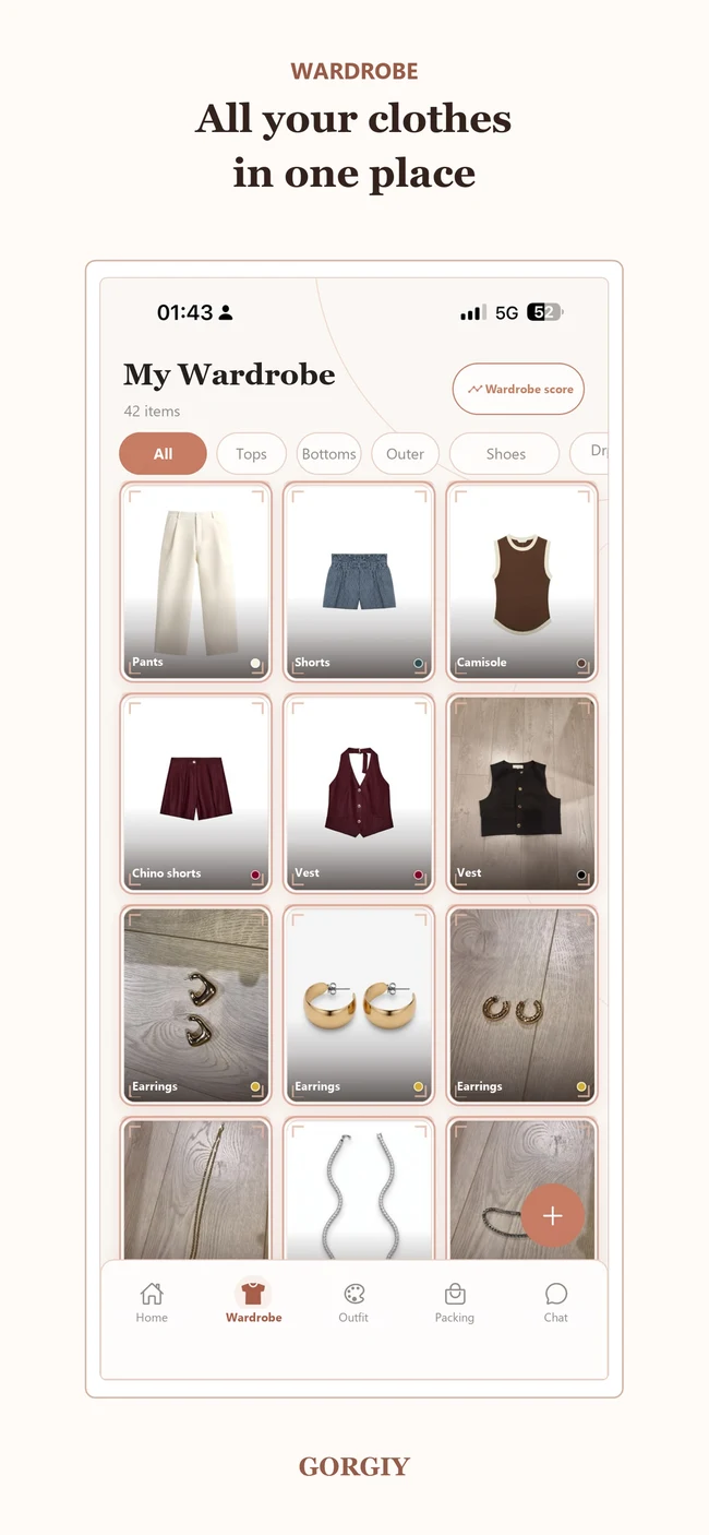 GORGIY digital wardrobe screen